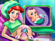 Ariel Pregnant Check-Up