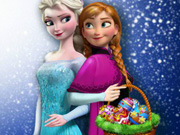 Elsa and Anna Eggs Painting