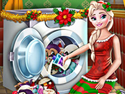 Elsa Washing Christmas Toys
