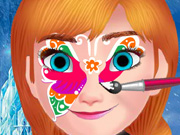Frozen Anna Face Painting